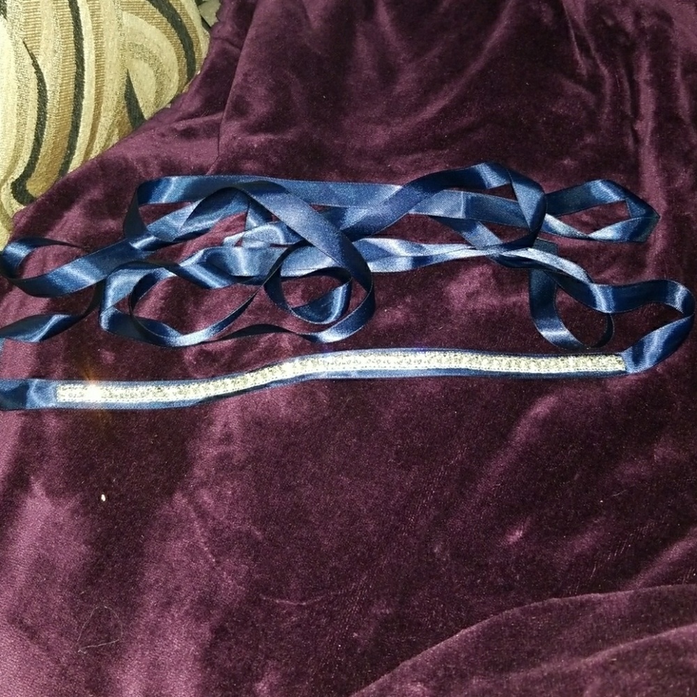 Navy Bridal accent belt